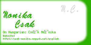 monika csak business card